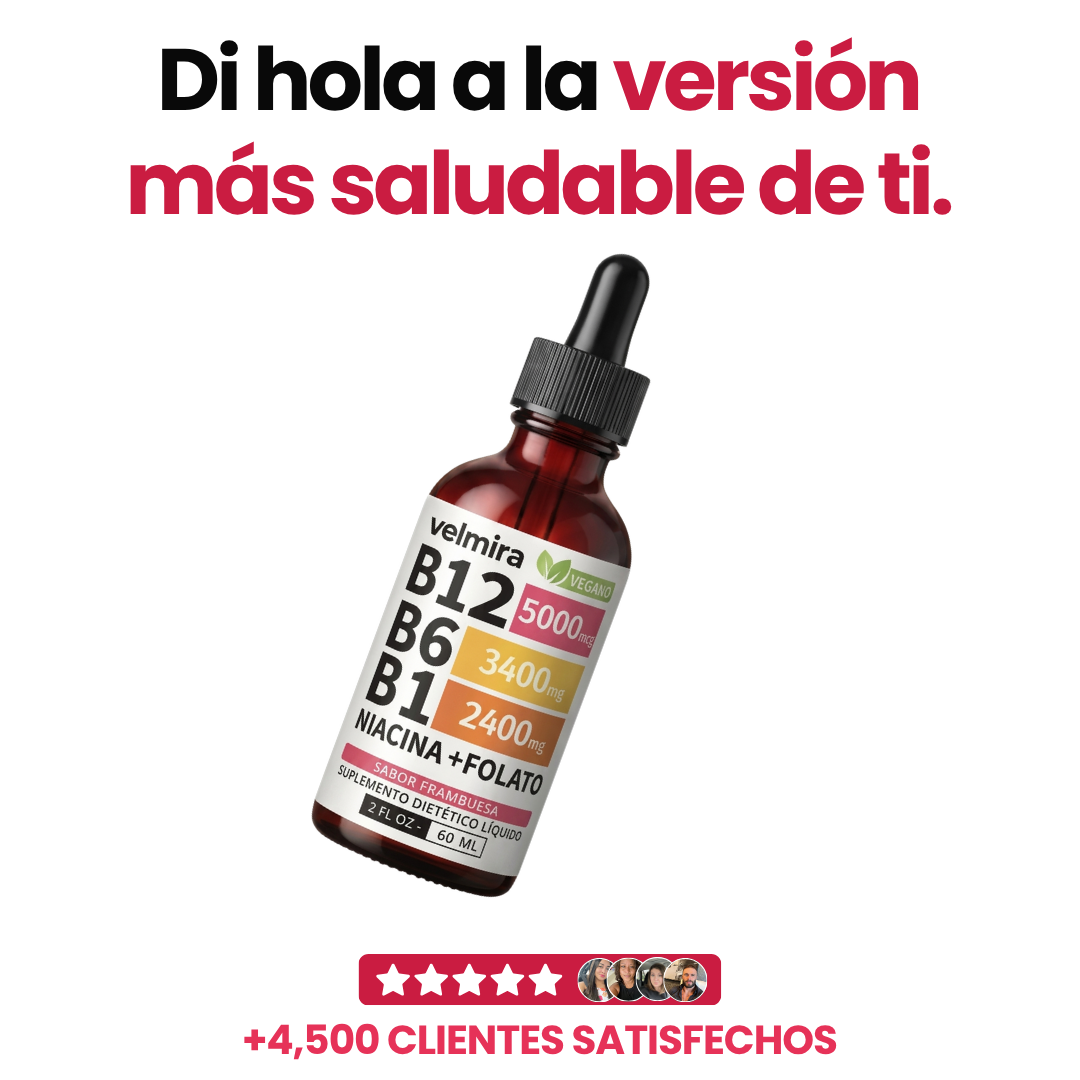 Velmira™ Gotas Naturales de Vitamina B12 Líquida